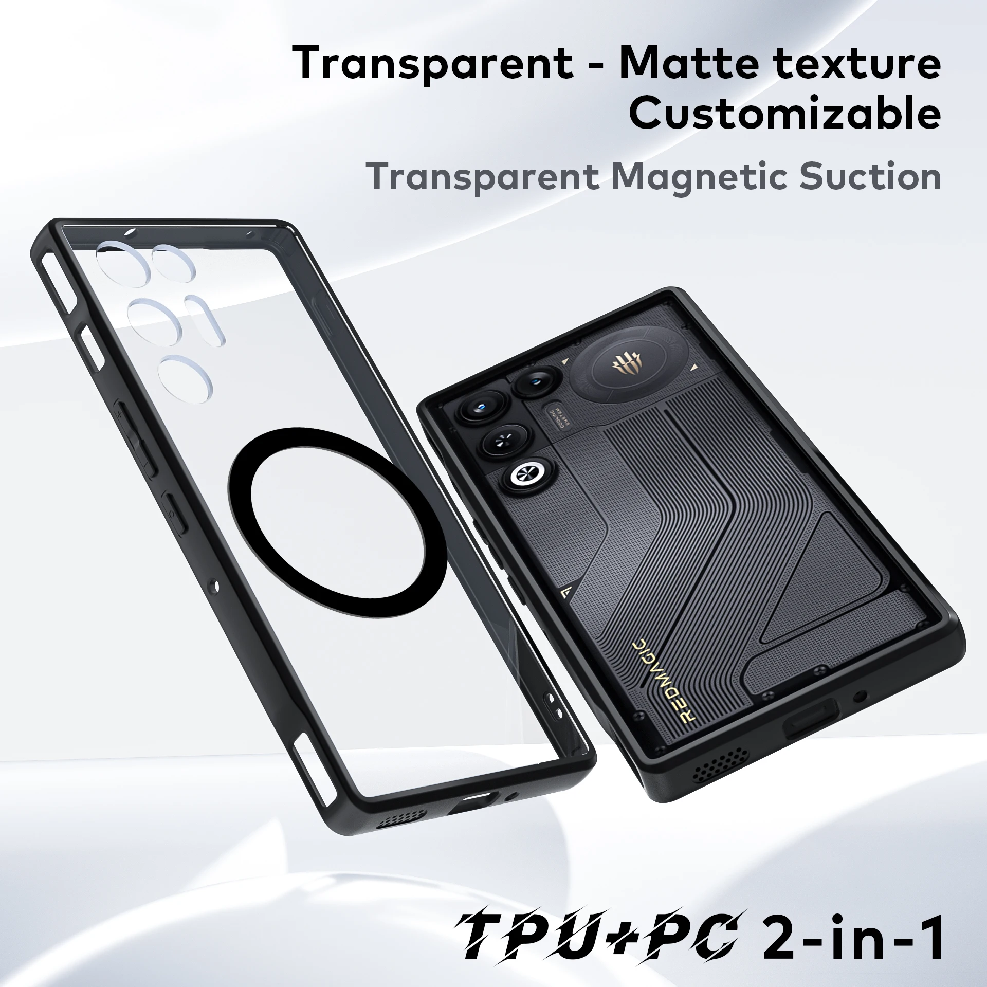 For ZTE nubia RedMagic 11 Air Case Matte PC+TPU Acrylic Tran
