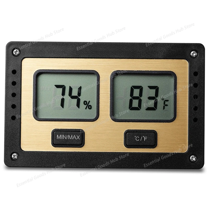 Cigar Hygrometer Electronic Digital Thermohygrometer Household Indoor High Precision Digital Display Thermohygrometer