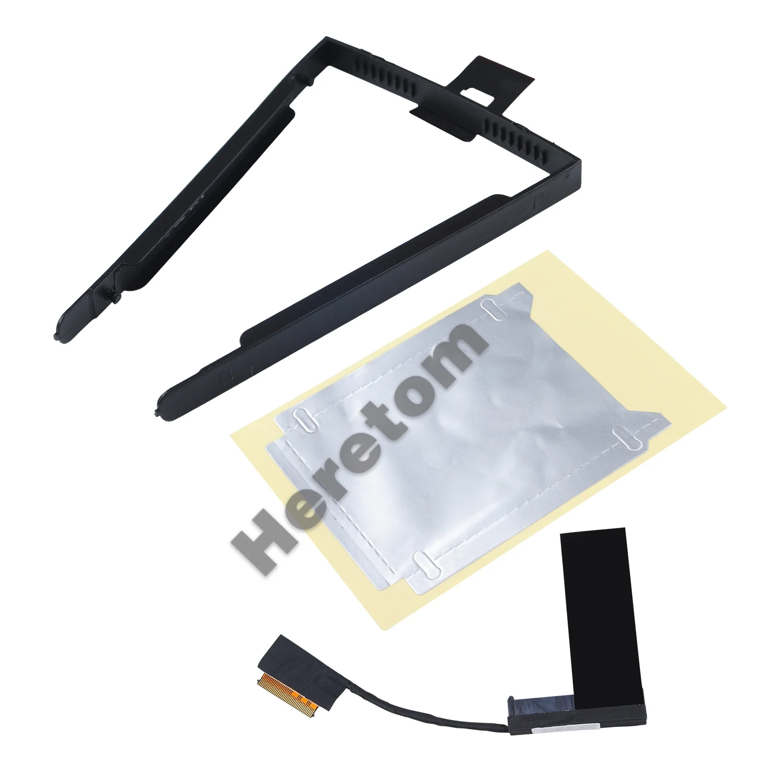 Heretom New HDD SSD Hard Drive Caddy Cable Adapter+ Cable+ Tin Foil  for Lenovo ThinkPad T570 T580 P51S P52S