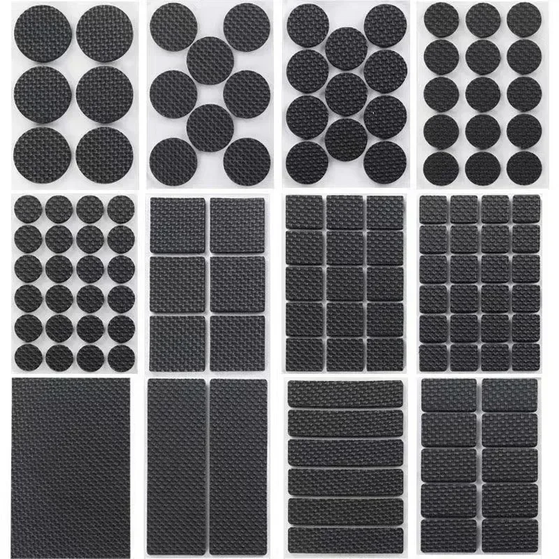 미끄럼 방지 음소거 EVA 자체 접착 가구, 테이블 의자 발 패드, 라운드 스퀘어 소파 의자 다리 끈끈한 패드, 바닥 보호 매트