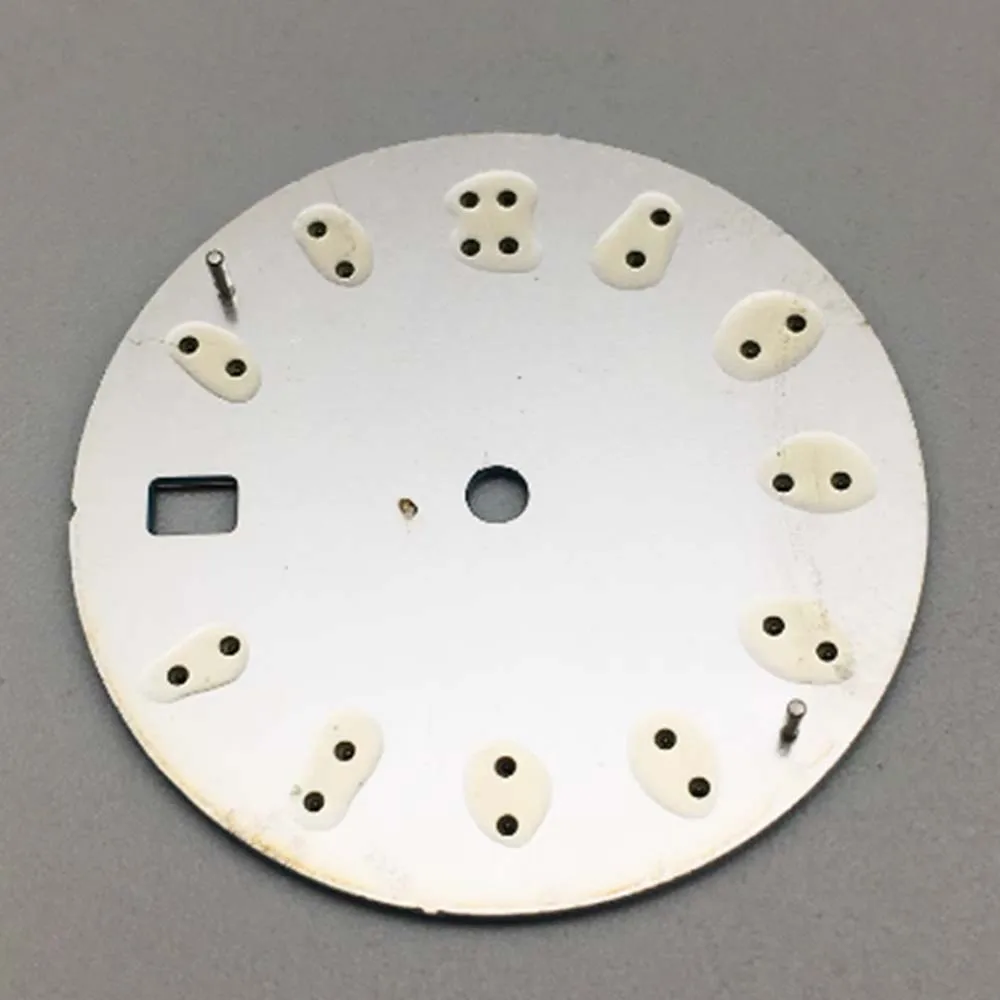 NH35 Dial 29.8mm, 3D Nails Green Luminous Watch Faces, for NH35/NH36 Movement Single Calendar Watch Dial Watch Accessories - Image 2