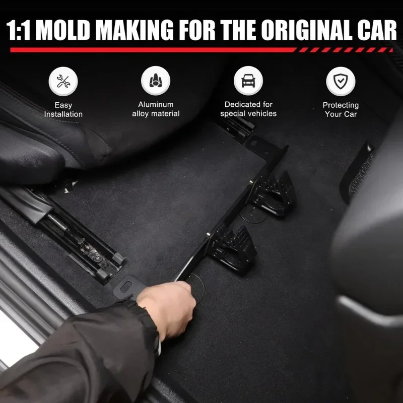 

Aluminum Alloy Black Car Under Seat Flashlight Holder Bracket Interior Car Accessories For Toyota GR Supra A90 MK5 2019-2025