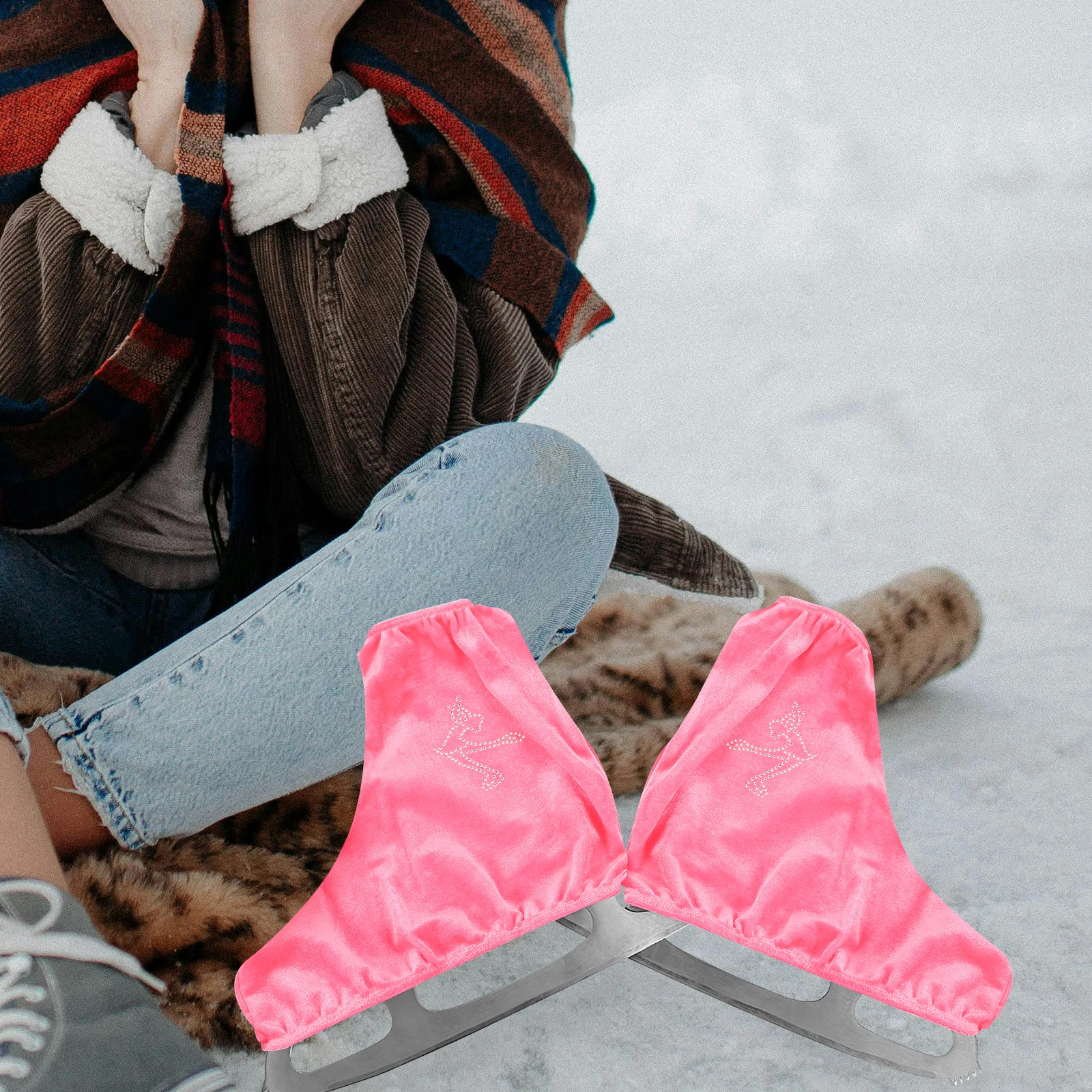 

1Pair Skating Boot Protector Comfortable Fit Ice Skate Covers for Performance Class Training Reusable Boot Guard Accessory