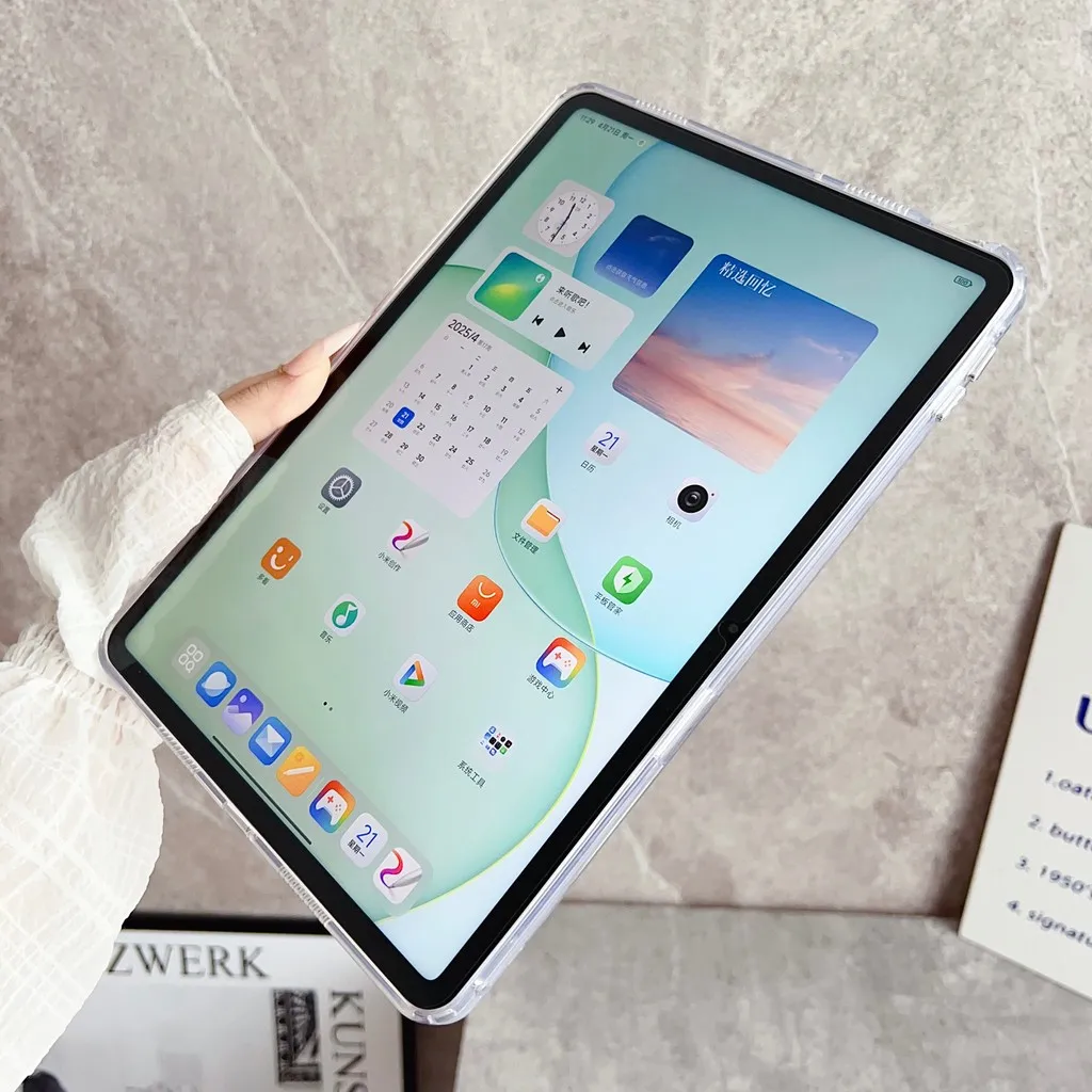 Capa para xiaomi pad 7 7pro 11.2 polegadas acrílico tpu transparente à prova de choque capa macia para xiaomi 5 6 pro redmipad se 11 polegadas