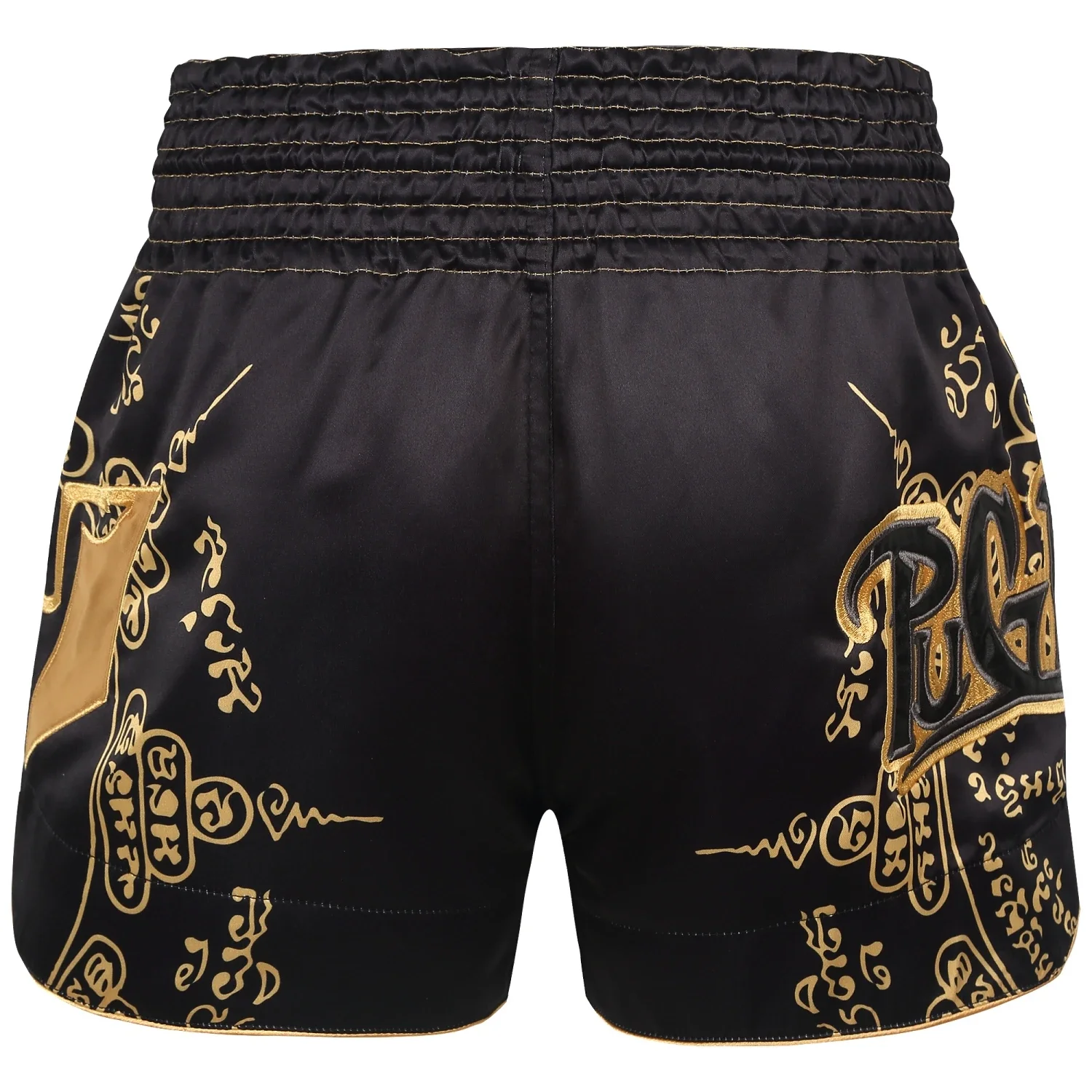 PUGILIST P4 black muay thai shorts boxing fight short sport shorts embroidery quick-dry