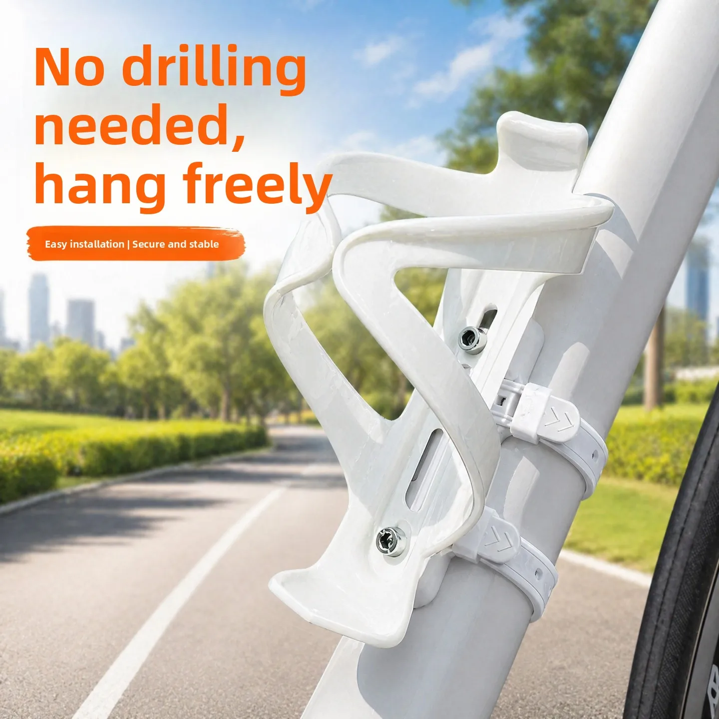 

No-Drill Universal Bike Water Bottle Holder Mounting Bracket Fixation Bicycle Accessories for Road And Mountain Cycling