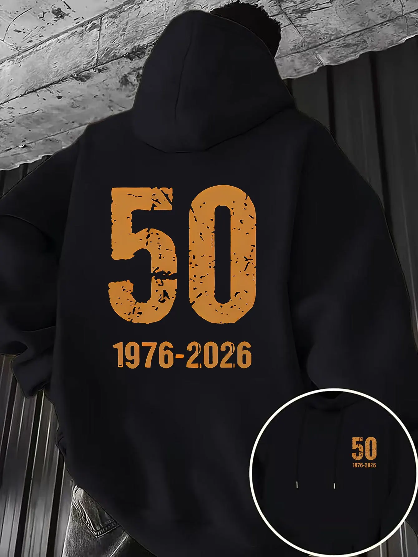 Men'S Hooded Sweatshirt, Front And Back Double-Sided Print Pattern Design Casual Hooded Top, Comfortable And Versatile for D