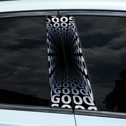1/2PCS 3D Car Stickers Auto Door Pillar Decals Waterproof for Audi BMW Mercedes Ford VW Toyota Nissan Kia Renault Hyundai Skoda