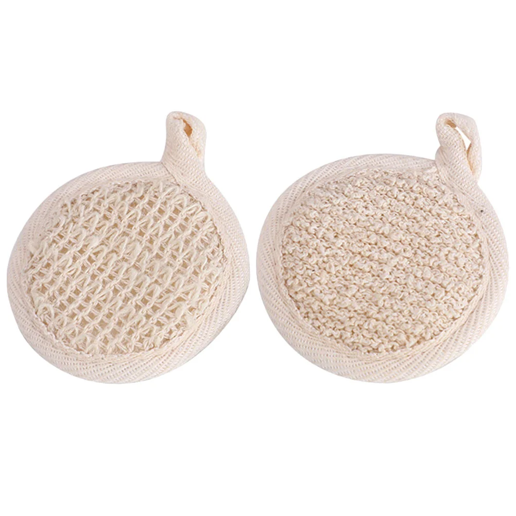 2 Pcs Bath Towel Towels Bubble Making Skin Exfoliating Loofah for Body Bathroom Supply Scrubber Shower Cloths Bathing Washcloth