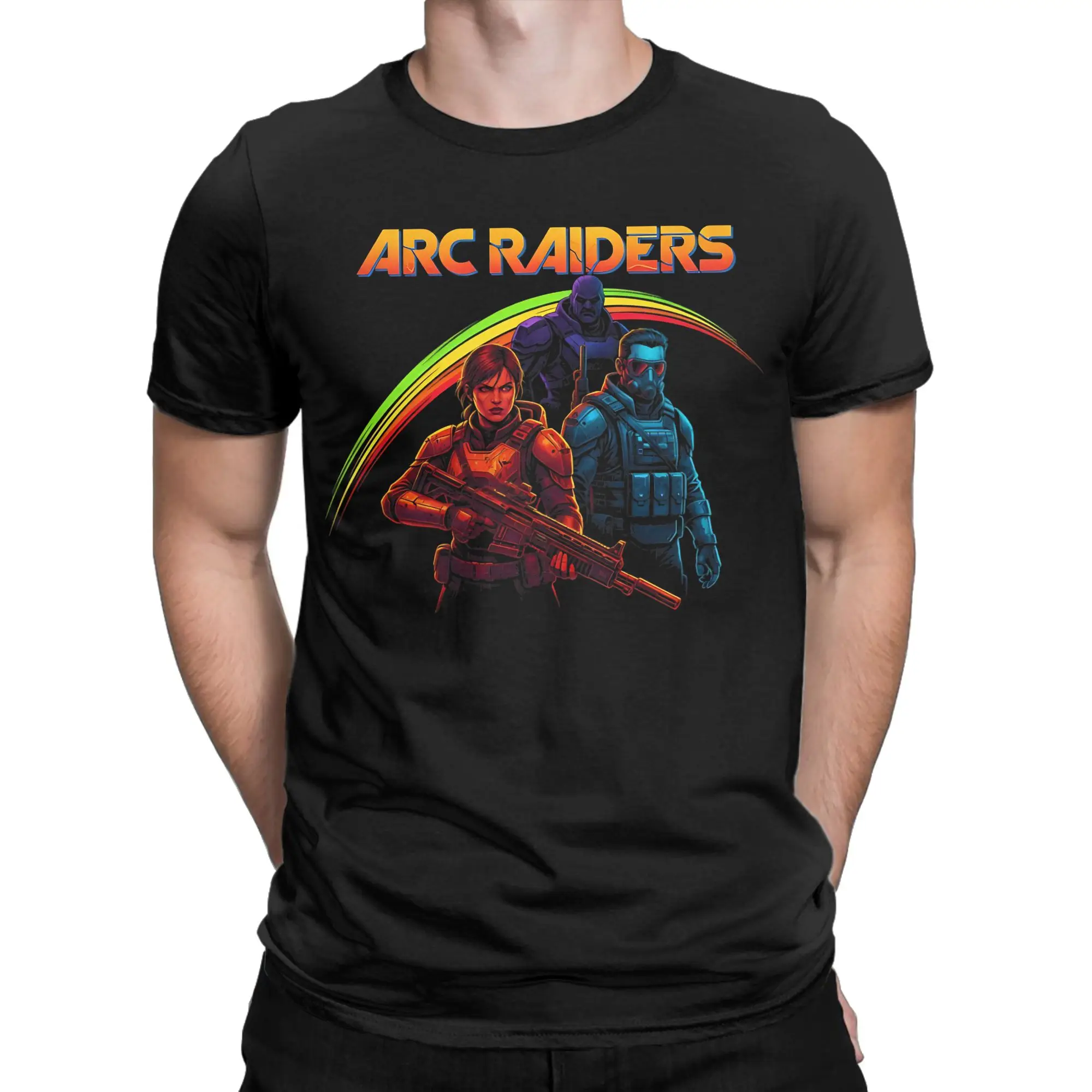 Arc Raiders Game Pure Cotton T Shirt For Men's Summer  Y2K Retro T-Shirts O Neck Harajuku Tees Big Size Dropshipping Clothing
