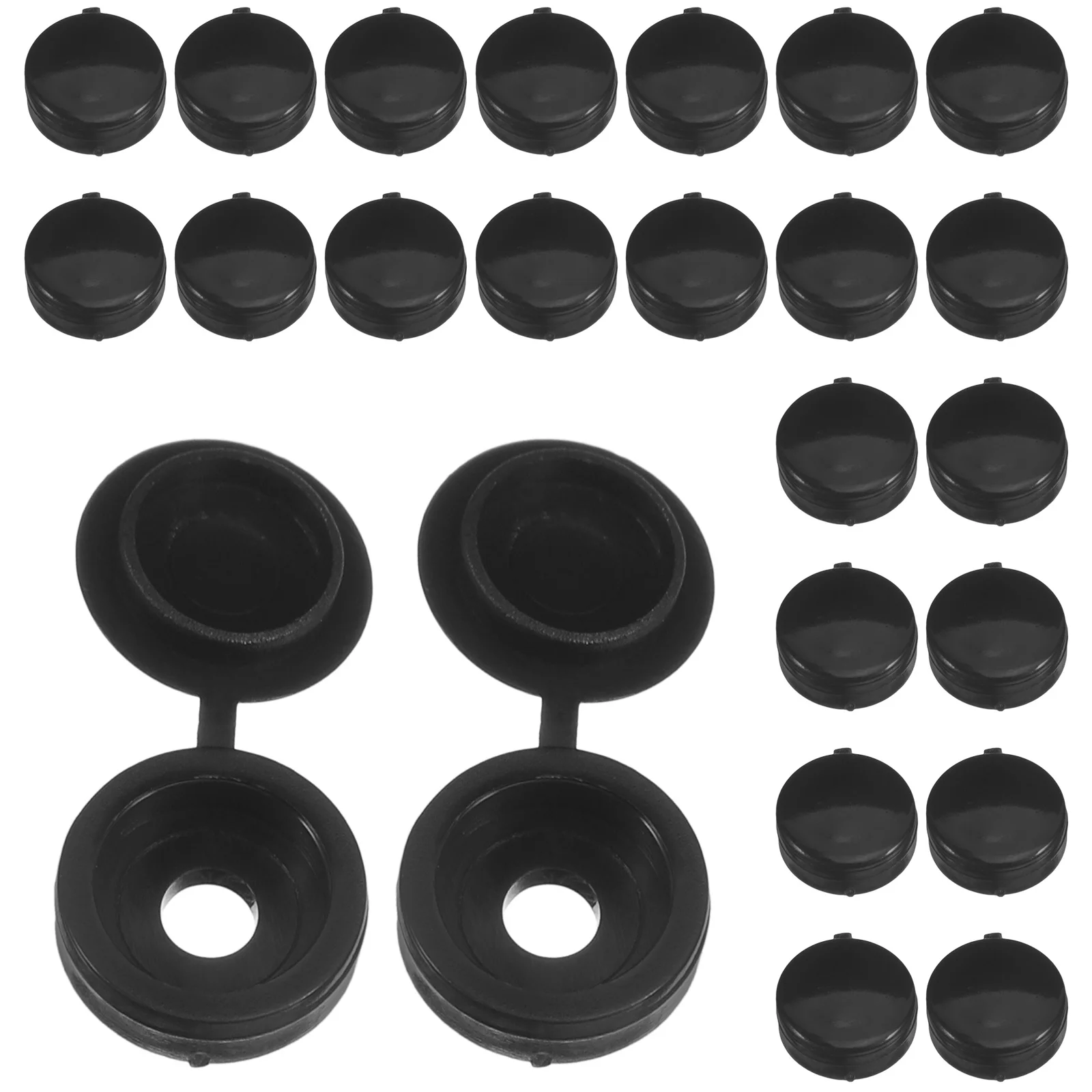 400Pcs Thickened Plastic Screw Covers Decorative Caps for Furniture Screw Head Protection Covers for Screws Hole