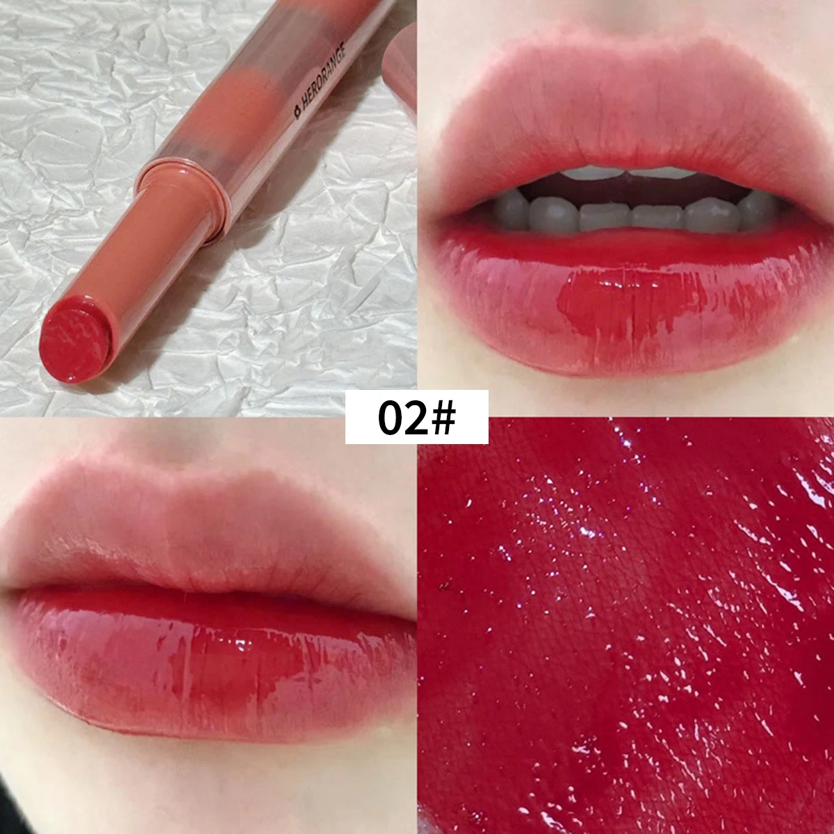 Neue Mode Spiegel Wasser glanz Lippenstift Make-up feuchtigkeit spendende Tulpe feste Lippen farbe Frauen Lippen koreanische Schönheits kosmetik