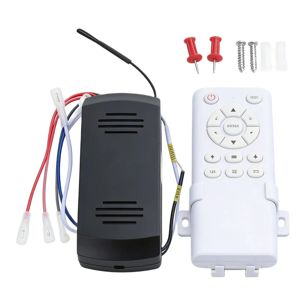 Ceiling Fan Light Remote Control 40W 60W 6 Speed Adjustable with Timer 1 2 4 Hours Natural Wind and Quick Installation Design