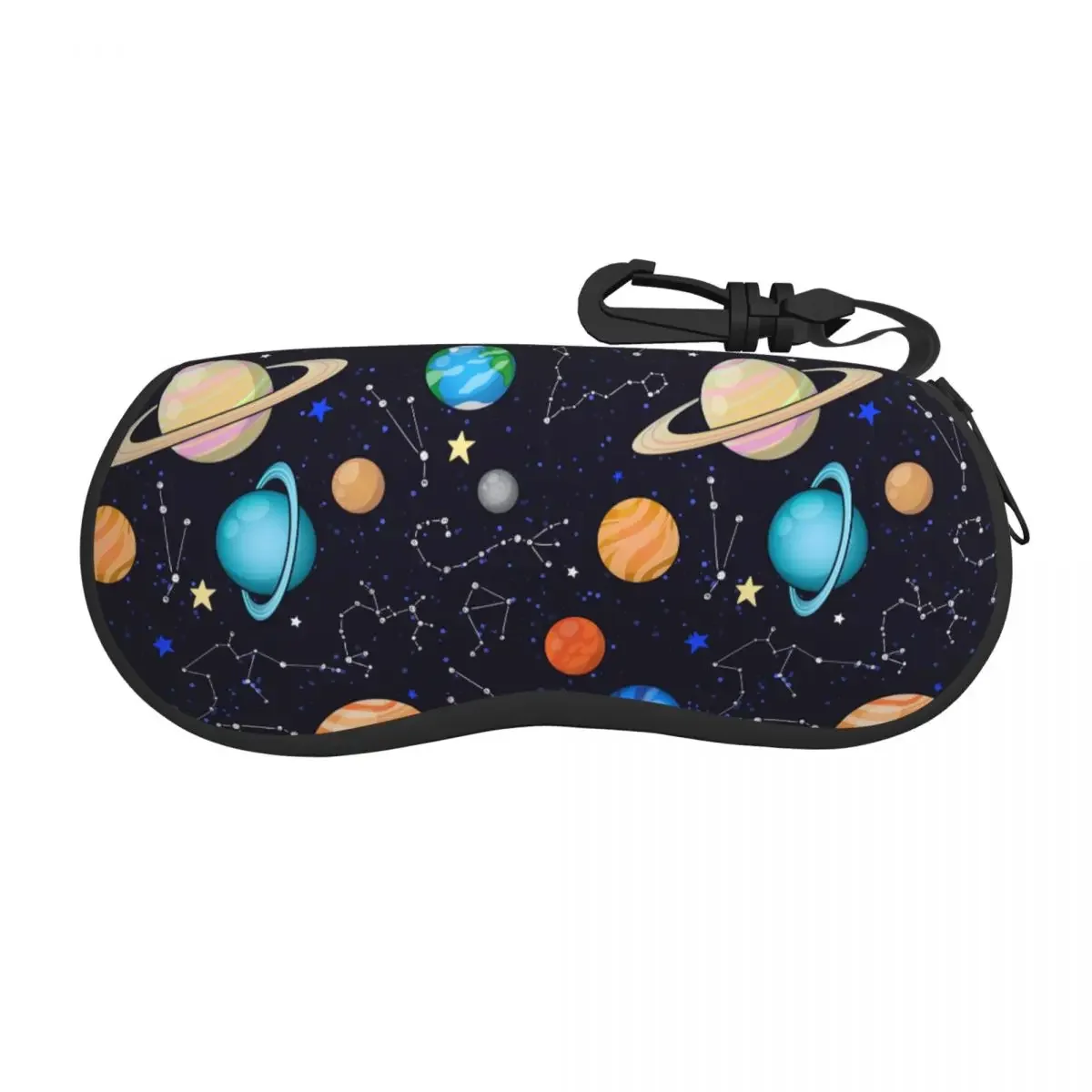 Glasses Case Soft Glasses Bag Solar System Space Planets Universe Portable Sunglasses Box Bag Eyeglasses Case