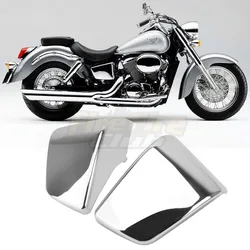 Motorcycle Chrome Left Right ABS Battery Side Fairing Cover Guard For Honda Shadow ACE VT400 VT750 VT 400 750 1997-2003