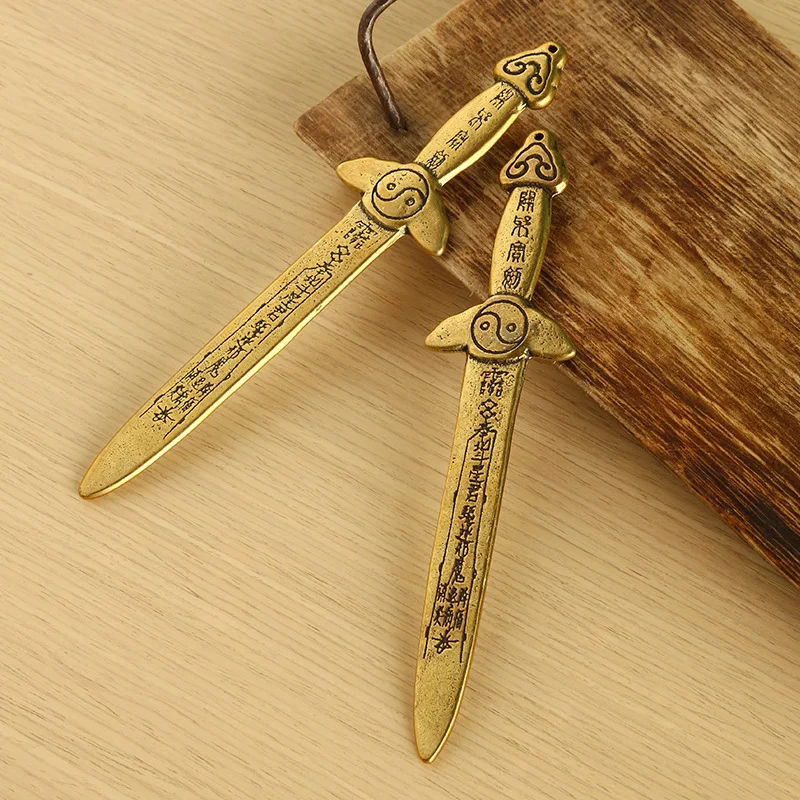 Chinese-Style Living Room Decorations: Copper , Sword-Shaped , Seven-Star , And Eight-Trigram Coins. Creative Hom