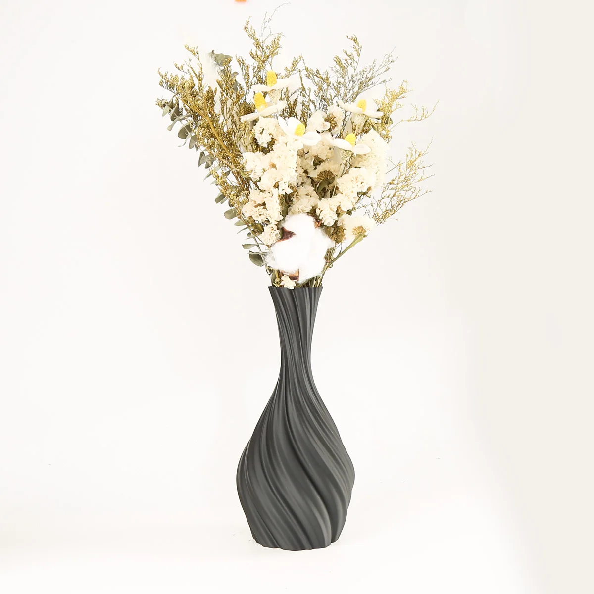 1 schwarze Vase, minimalist isches Blumenvasen geschenk, moderne geometrische Vase, Haupt dekoration, Raum dekorations geschenk