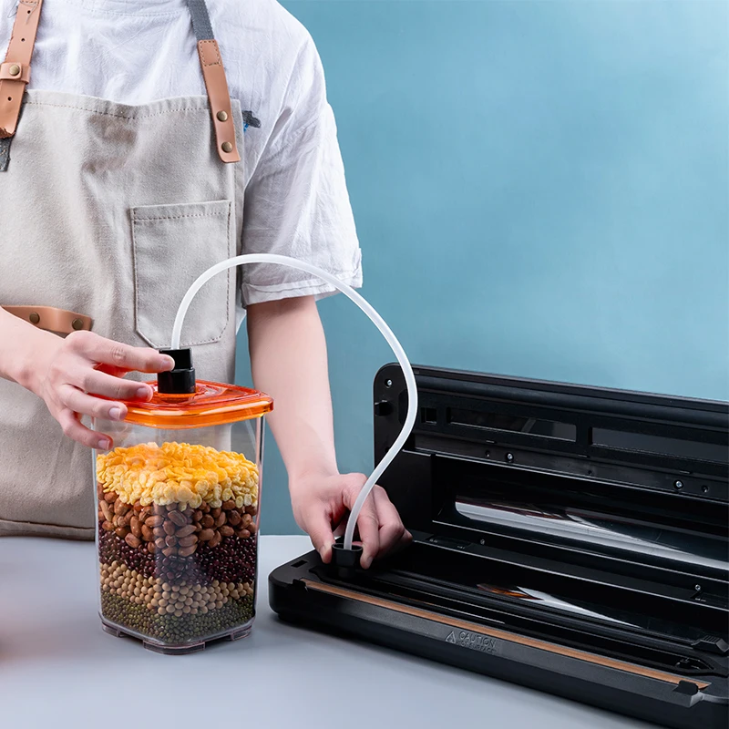 LAIMENG Plastic Storage Container Food Vacuum Container With Lid Damp Proof Airtight Kitchen Lunch Box for Vacuum Sealer S266