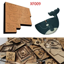 New Japan Steel Blade Wooden Die Long Style Handbag Wallet Leather Craft Punch Hand Tool Cut Knife Mould XF009