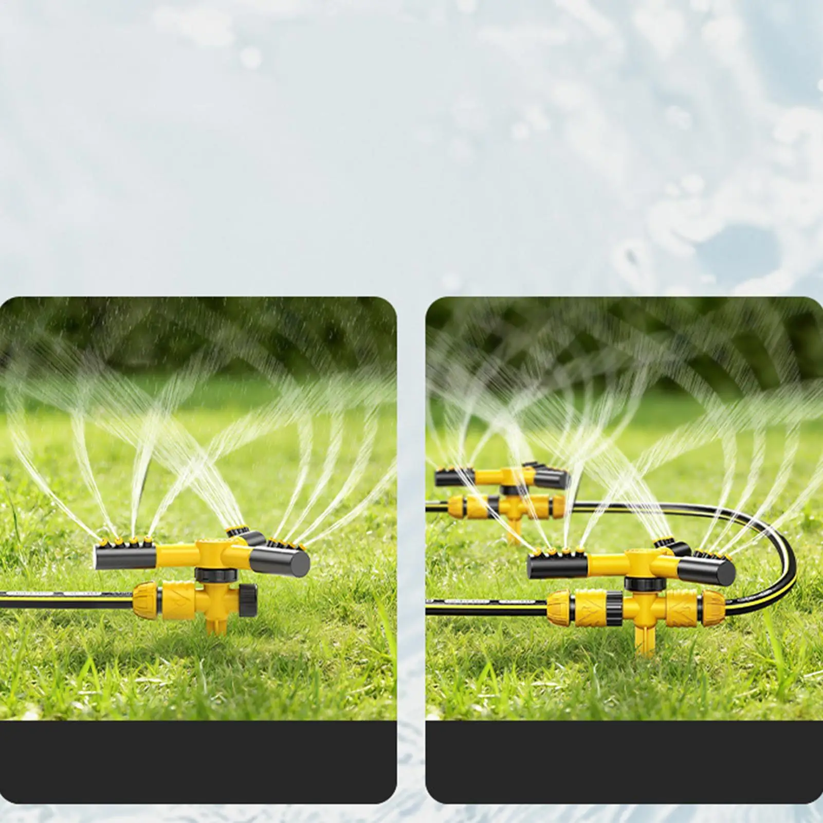 Sprinklers For Yard 360 Rotating Adjustable Spray Water Nozzle Yard Sprinkler For Lawn For Watering Cleaning Outdoor Park Plant