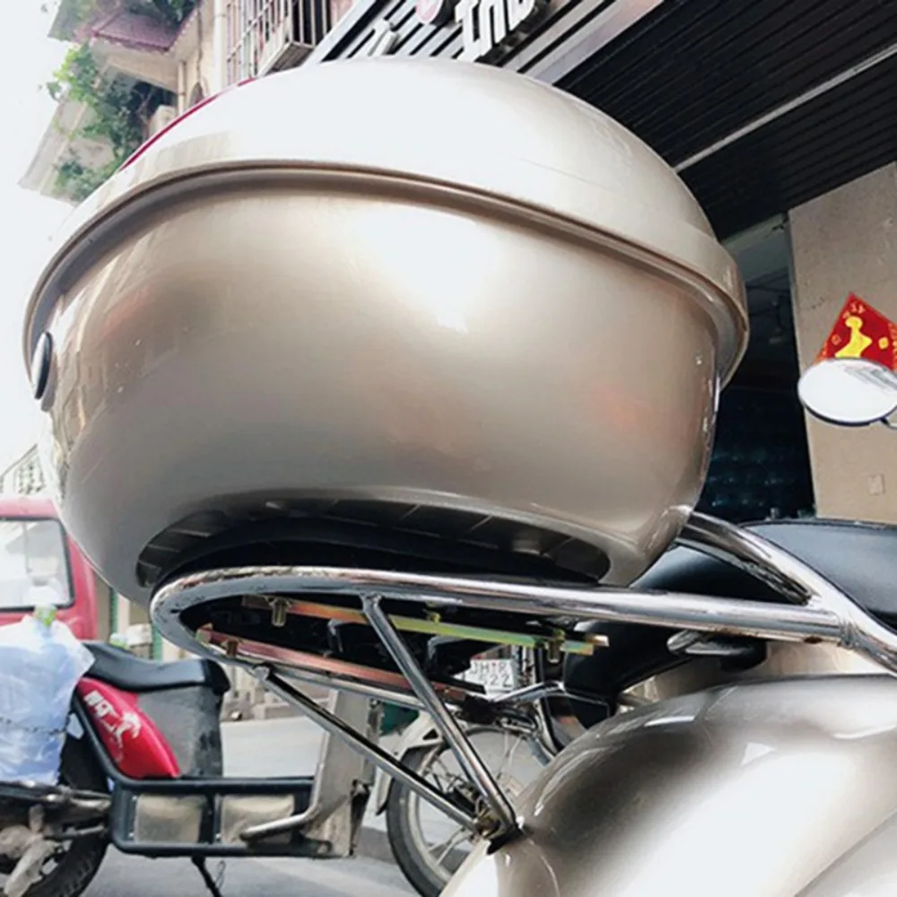 Universal Motorcycle Rear Luggage Case Bracket Board Tail Rack Top Box Case Rear Luggage Rack Trunk Bracket Bushing Pad
