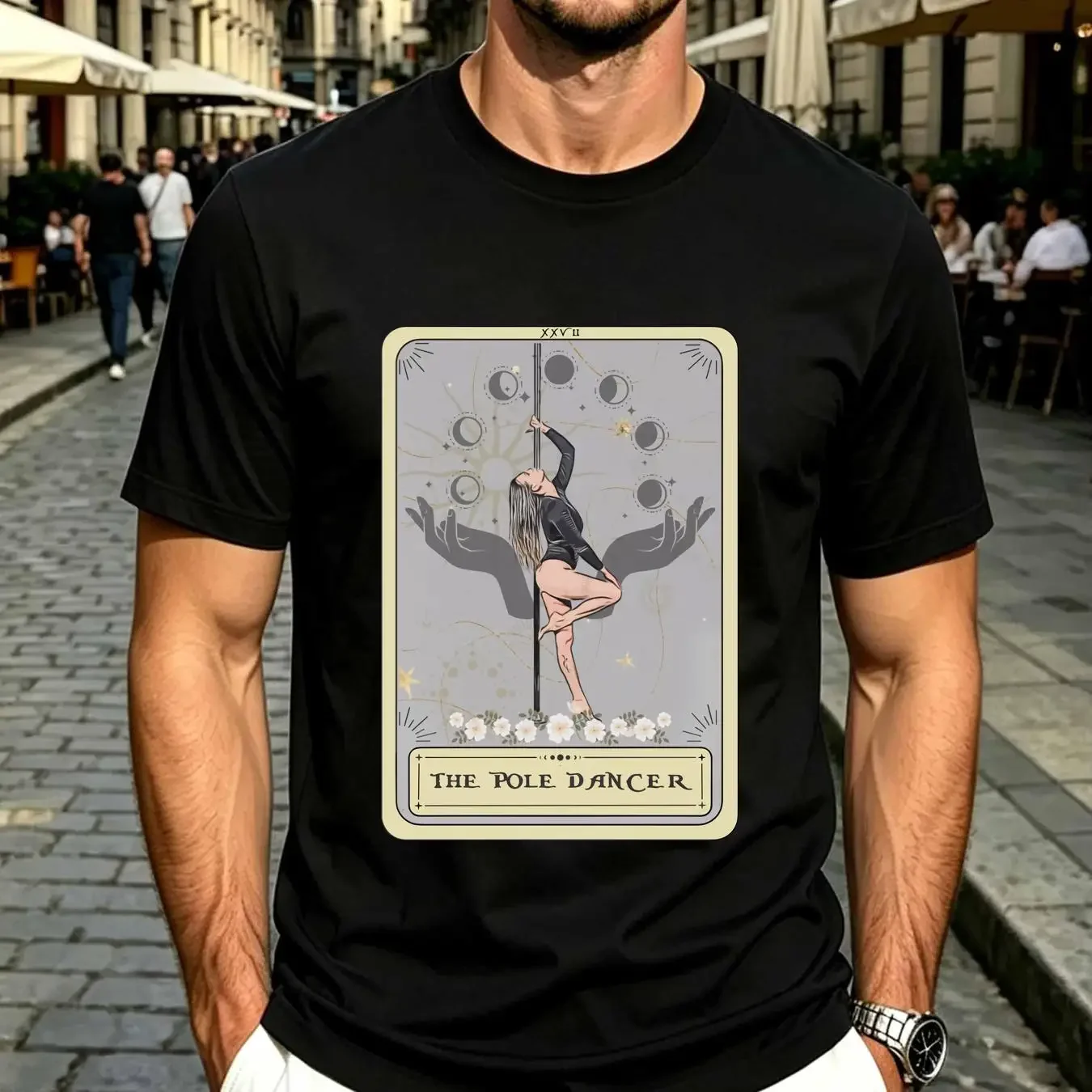 washed T Shirt Pole Dancing TaroT for Dancer PoleDancing with Card Design Dance Lover long or short sleeves vintage Washed