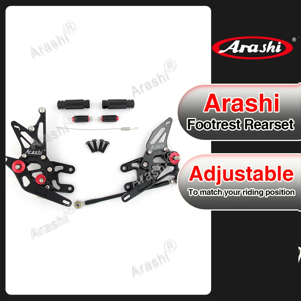Arashi V1.0 Rearsets For KAWASAKI ZX10R ZX1000R ZX-1000 2004 2005 NINJA ZX-10R ZX1000 CNC Adjustable Rear Sets FootPegs image 3