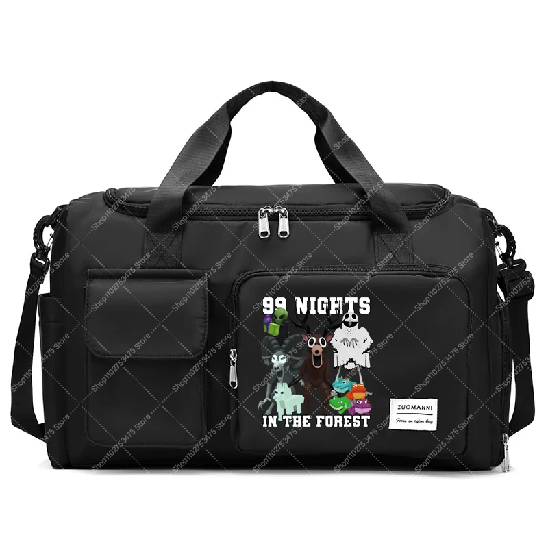 Game 99 Nights in The Forest Travel Bag Boy Adult Fashion Printed Fitness Tote Cartoon Cute Crossbody Bags Storage Pouch Gifts