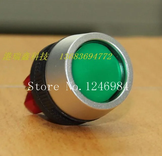 [SA]Taiwan DECA button switch with lock Progressive Alliance M22 waterproof circular metal ring key D16LAV1-1AB--5pcs/lot