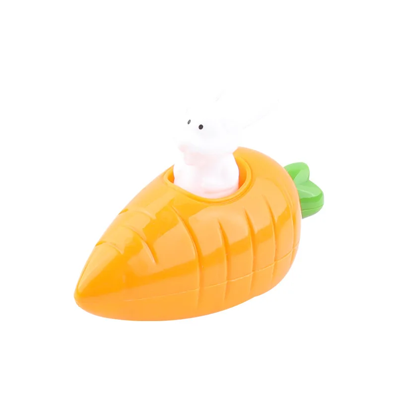 5 pezzi di cartone animato pasquale carota coniglietto inerzia auto giocattoli carino carota coniglietto pull-back auto divertimento per bambini piccolo giocattolo regalo per feste all'ingrosso