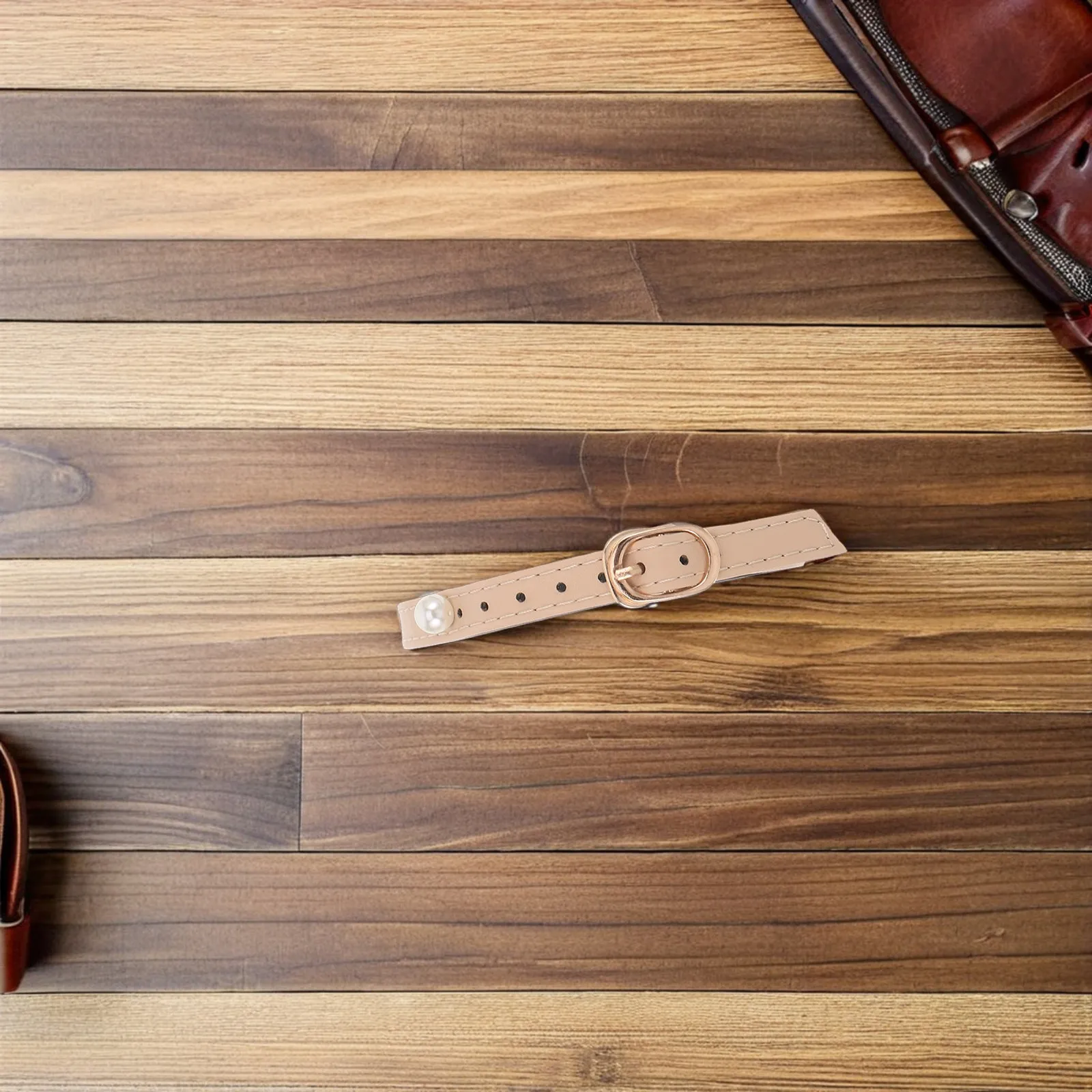 

Detachable Heel Straps Adjustable Faux Pearl Ankle Strap For High Heels Women Shoe Band Elastic Buckle Anti-Drop