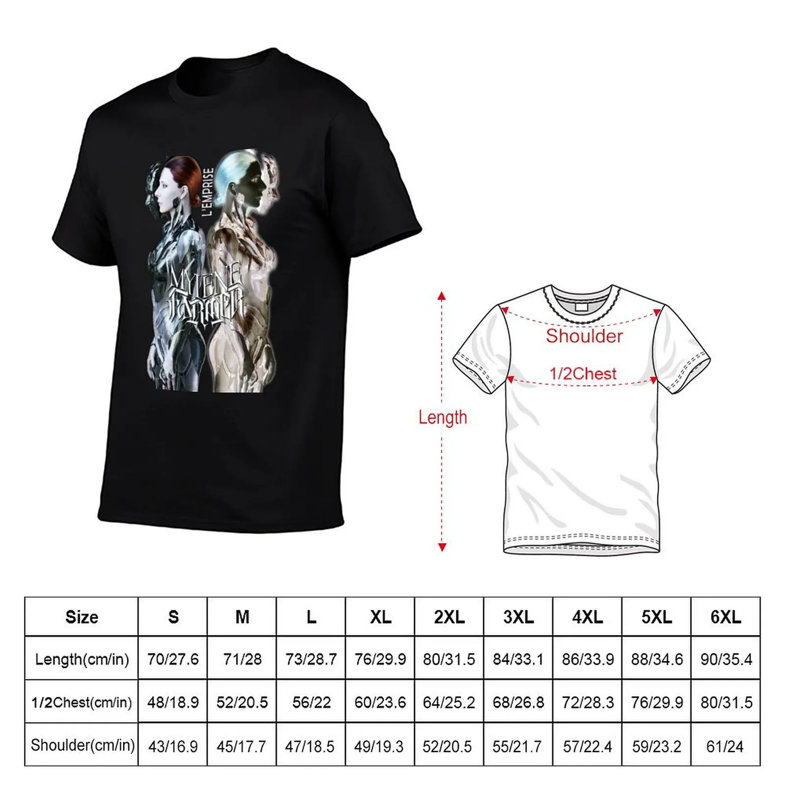 Mylene-Farmer-L'Emprise_ T-Shirt graphic shirts sweat heavyweight t shirts for men