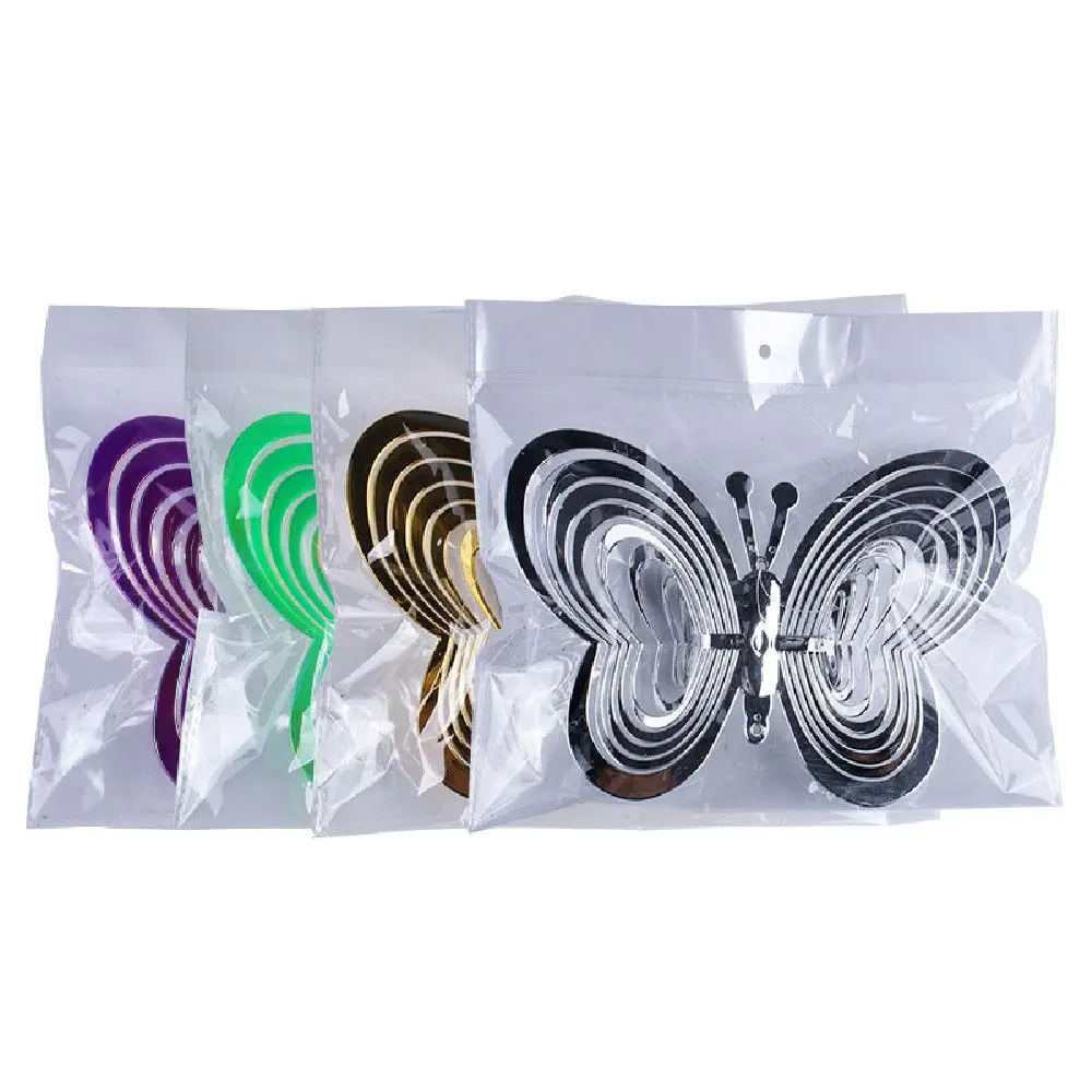 Bird Guard Reflective Butterfly Pinwheel Bird Scare Device Bird Repellent Butterfly Wind Chimes Wind Chimes Bird Repellers