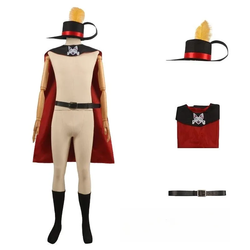 

☆☆A 2025 Anime Movie In Boots Adult Kids Cosplay Costumes Cloak Hat Belt Suit Cat PUSS Outfits Halloween New s5g7epp❤
