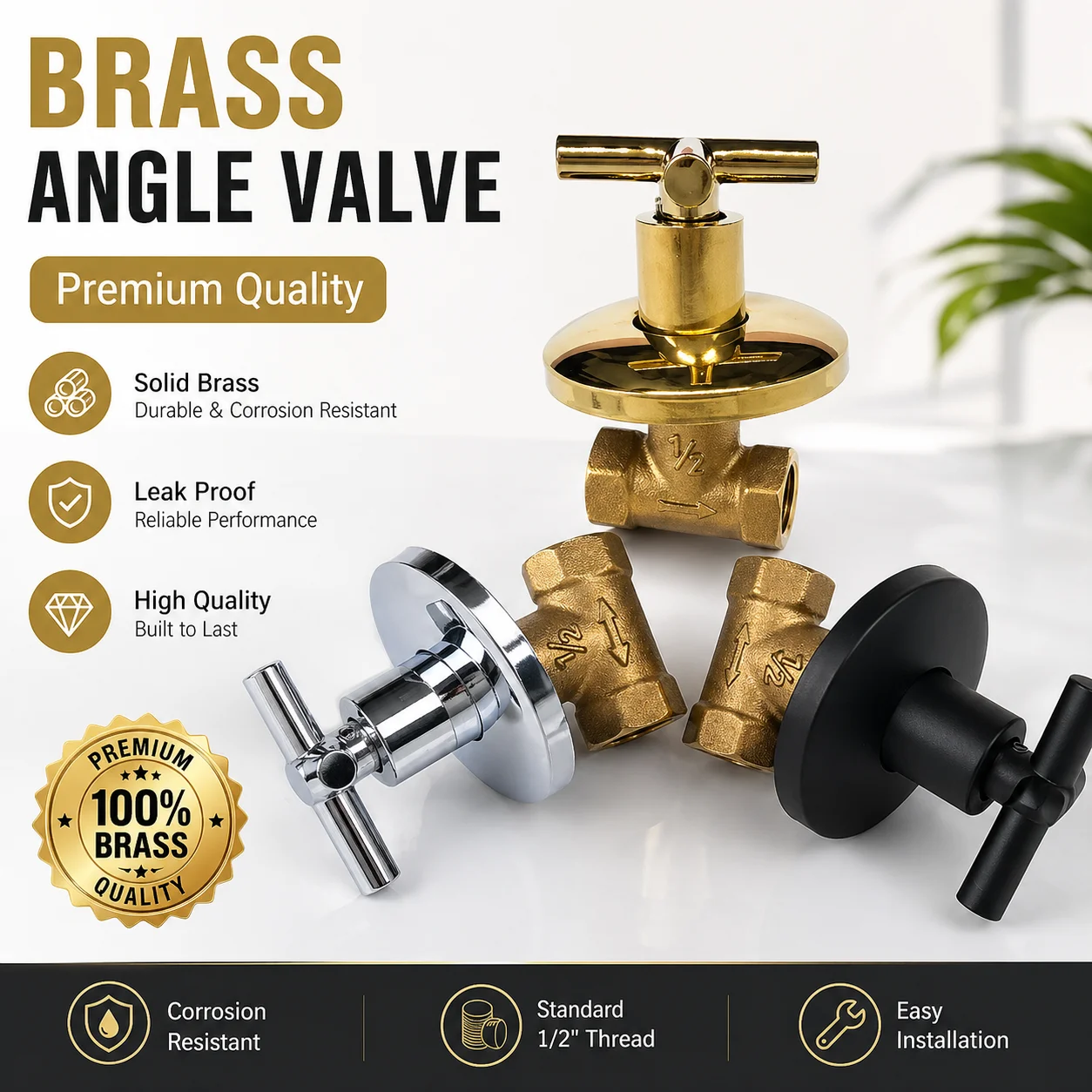

G1/2 Buried Wall Type Single Water Shower Switch Valve Hand-screwed Bath Constant Temperature Concealed Shower Valve Single Cold