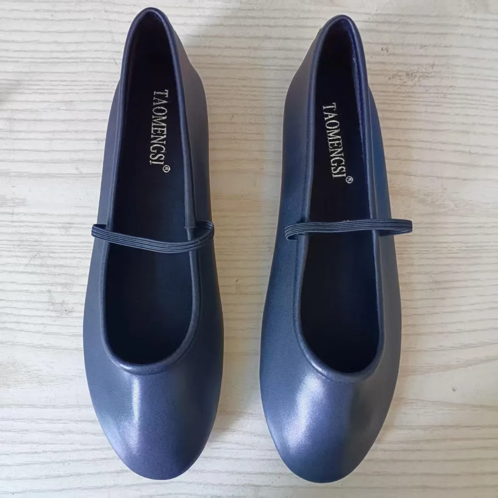 Flats Shoes Women Soft Leather Soft Soled Flat Shoes Mary Jane Ballet Single Shoes Women Zapatos Planos Chaussures Plates