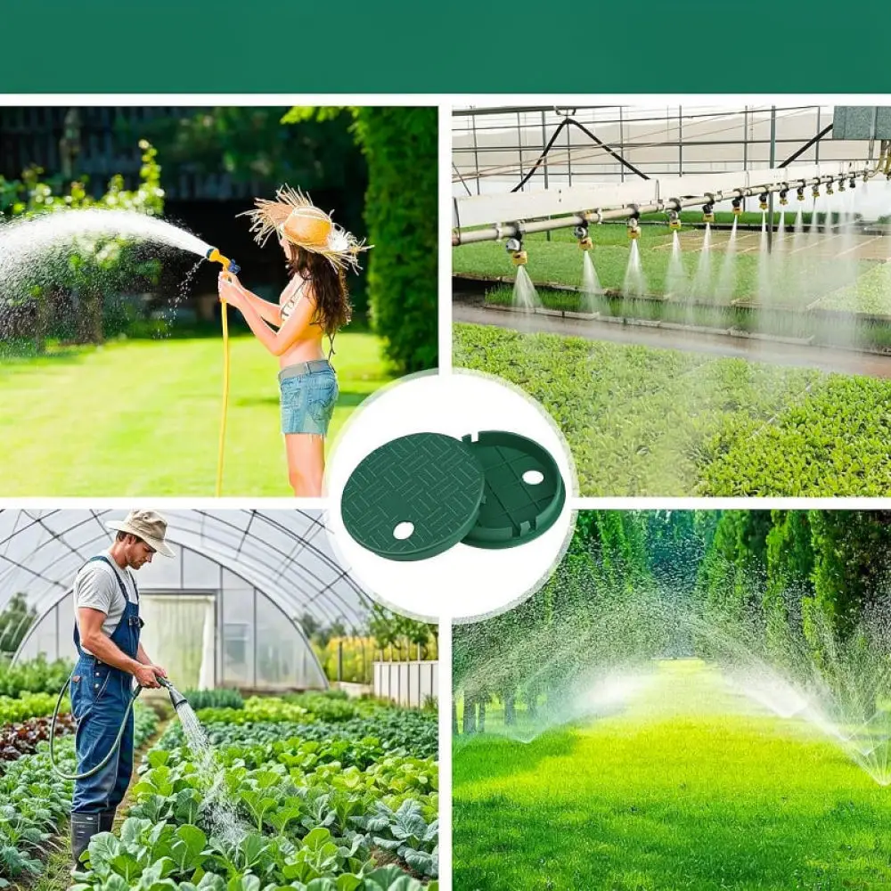 Durable Plastic Valve Box Cover Underground Irrigation Protection Lid Garden Sprinkler System Maintenance Access Cap
