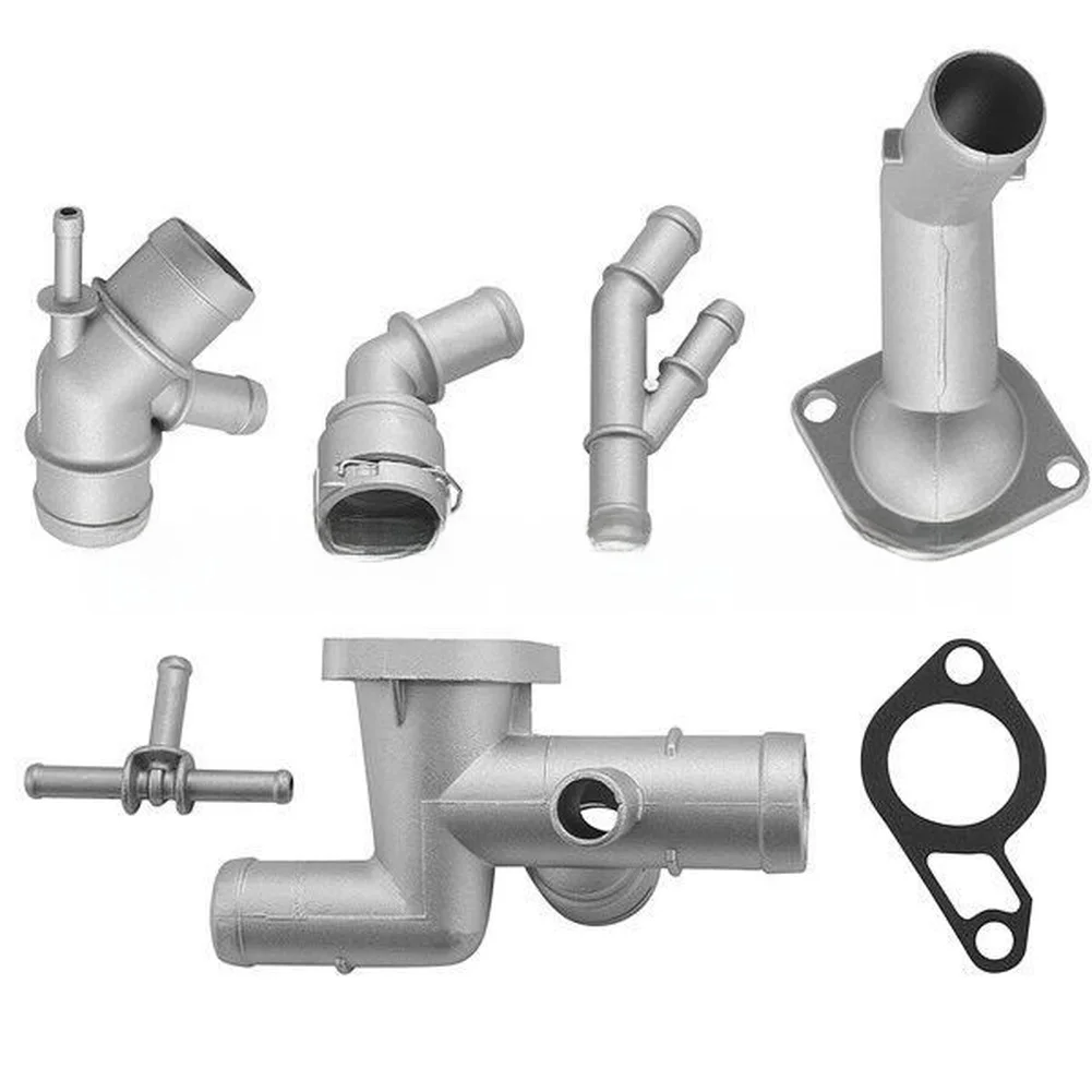 Replacement Hose Connector For Golf Aluminium Coolant Flange Silver Metallic Finish High Temperature Resistant