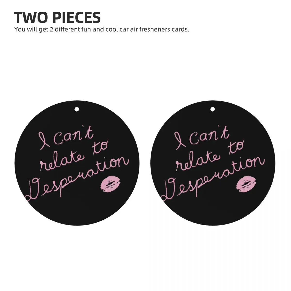 2pcs I Can't Relate To Desperation Air Freshener for Car with Lavender Fragrances Sabrina Carpenter Hanging Ornaments for Car