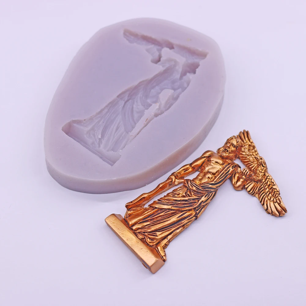 Zeus & Eagle Silicone Fondant Mold for Cake Decor Greek God Venus Sugarcraft Icing Chocolate Baking Mould for DIY Resin Clay