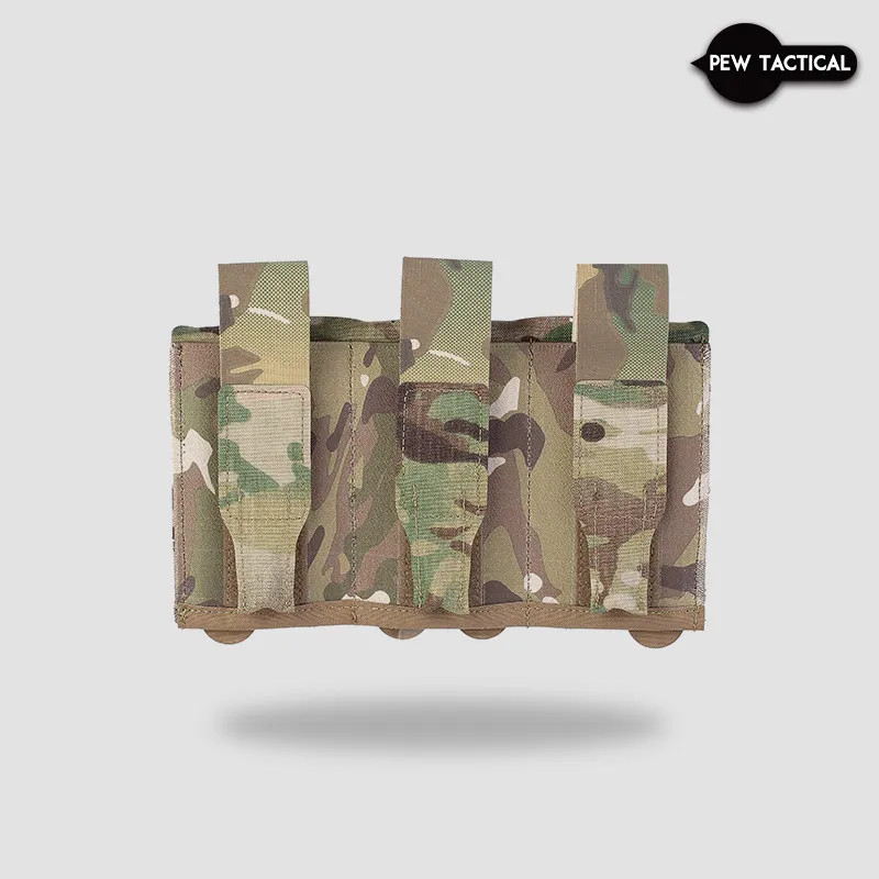 PEW TACTICAL Open Mag Pouch Triple Flap Elastic Mag Pouch for JPC SPC AVS Vest Plate Carrier Accessories