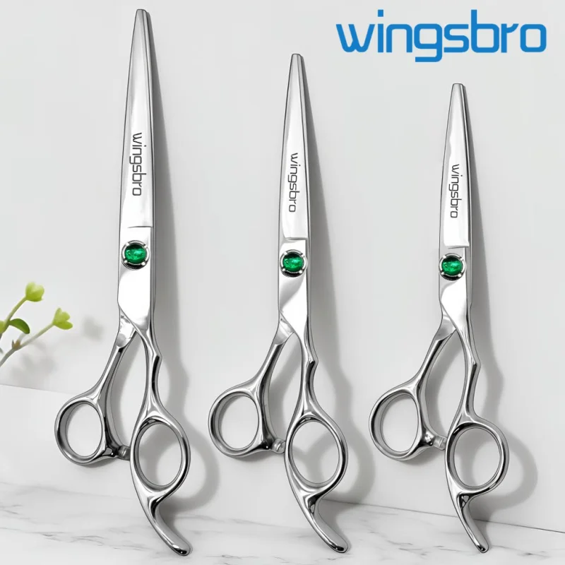 Wingsbro 6/7/8 Inch Barber Shop Scissors Hairdressing Scissors Sharp Professional Hair Cutting Scissors Barber Scissors Tools