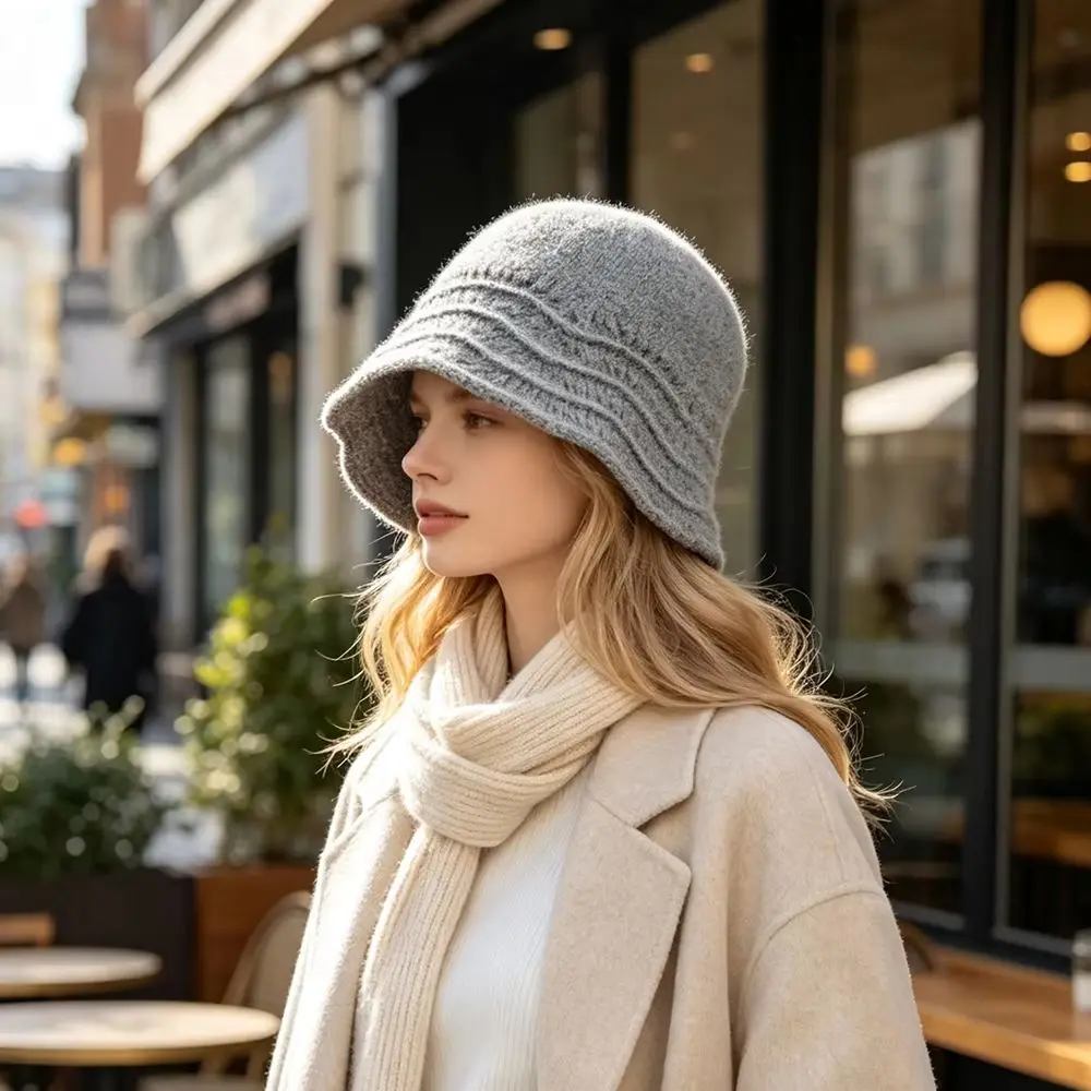 2026 New INS Handmade wool Bucket Hats Fashion High-end Sunshade Sun Hat Women Floppy Straw Beach Panama