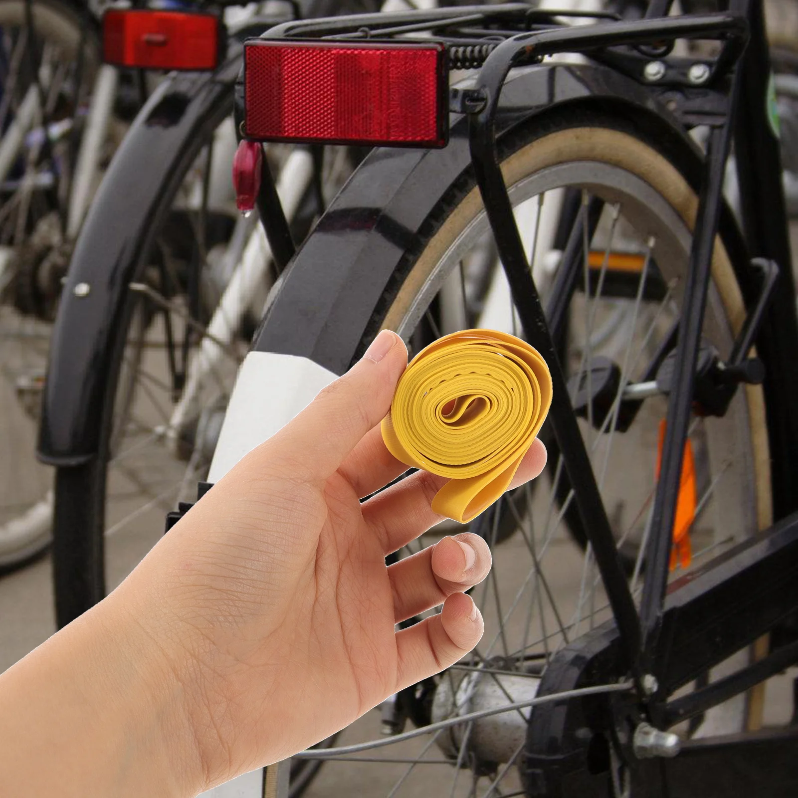 

2Pcs Bike Tire Protection Liner Punctureproof PVC Inner Tube Protector Road Mountain Bike Wheel Liner Bicycle Wheel Protector