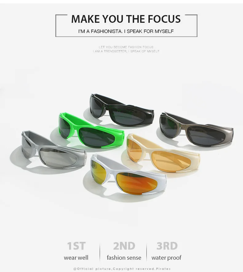 Y2K Sport Punk Sonnenbrille Frauen Männer 2025 Neue Luxus Marke Mode Retro 2000 der Brillen Vintage Steampunk Sonnenbrille Shades UV400 – Detail 6