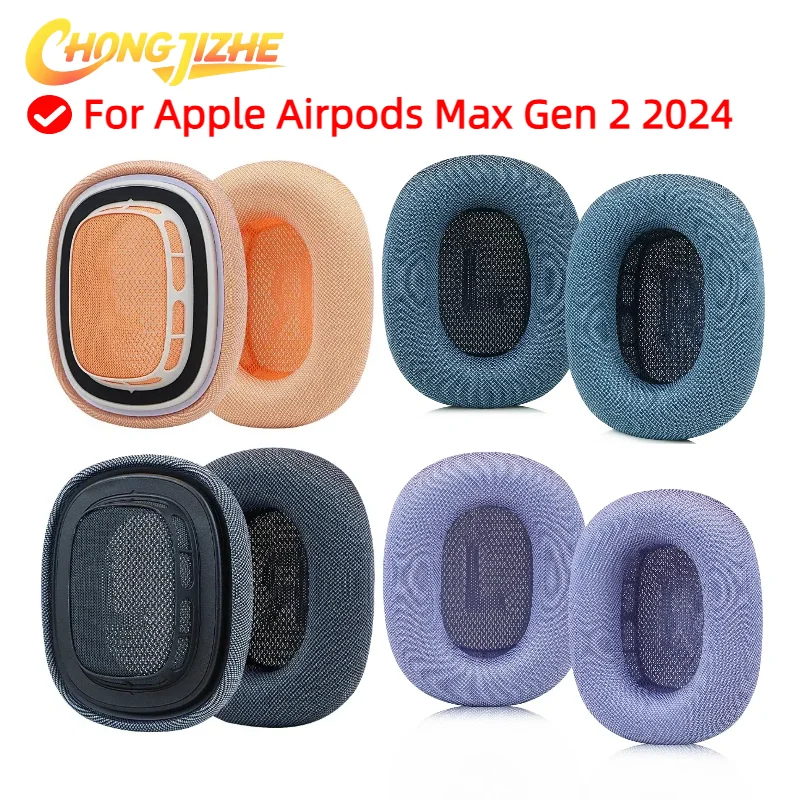 

1 Pair Replacement Ear Pads For Apple Airpods Max Gen 2 2024 Headphones Softer Protein Leather Earpads