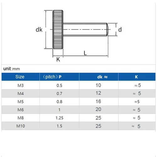 Imagen 2 del producto 304 Acero inoxidable M2M2.5M3M4M5M6M8M10 moleteado cabeza redonda plana apretar a mano cortina pared vidrio pulgar tornillo perno publicidad clavo