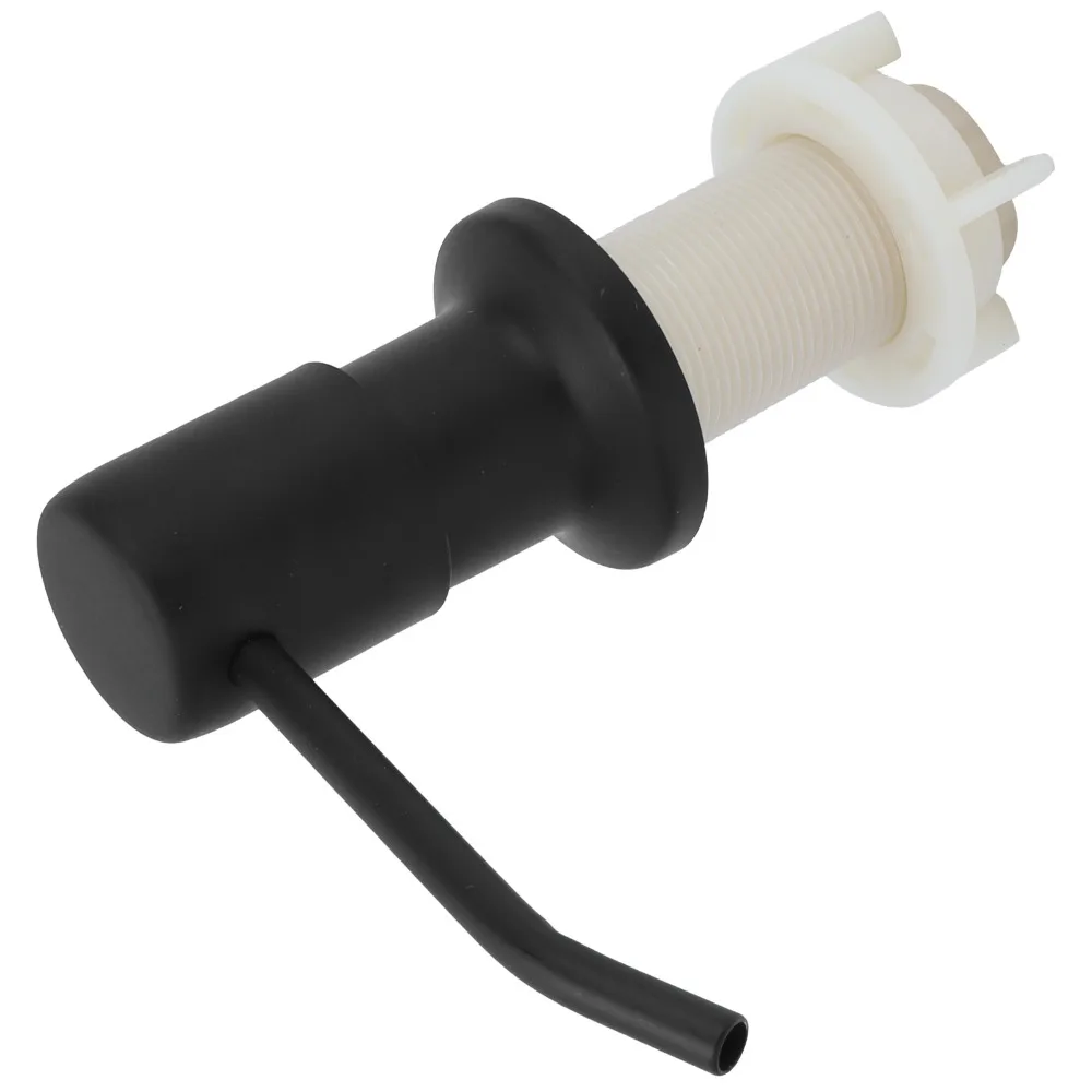 Stainless Steel Soap Dispenser Pump Matte Black 3.94ft Extension Tube Built In Soap Dispenser Built In Pump Head