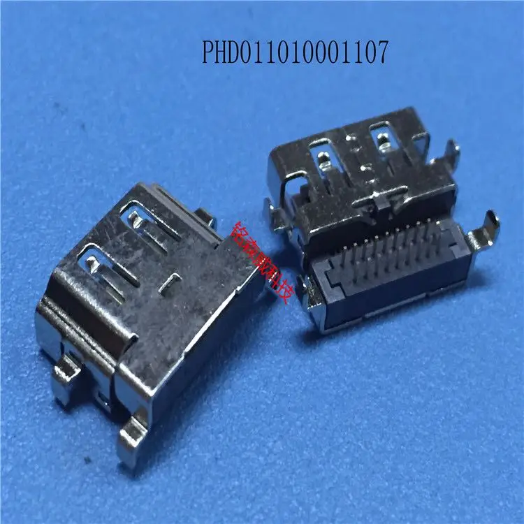 For Signal HDMI high definition socket 2 rows 19P sinking board HDMI female seat, reverse H