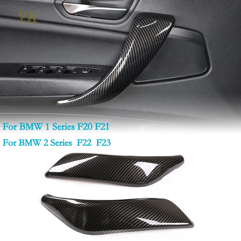 For BMW 1 2 Series F20 F21 F22 F23 2012-2018 Car Interior Door Left Right Panel Cover ABS Door Inner Pull Handle Trim 2Pcs/4Pcs